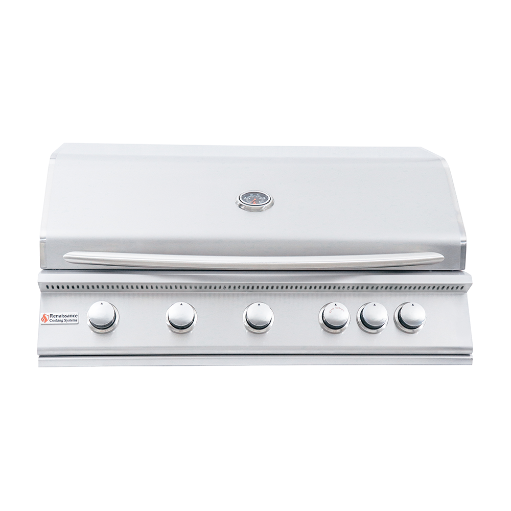 Renaissance Cooking Systems - 40" Premier Grill W/ Rear Burner - RJC40A/RJC40A LP