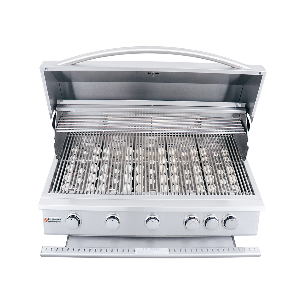 Renaissance Cooking Systems - 40" Premier Grill W/ Rear Burner - RJC40A/RJC40A LP