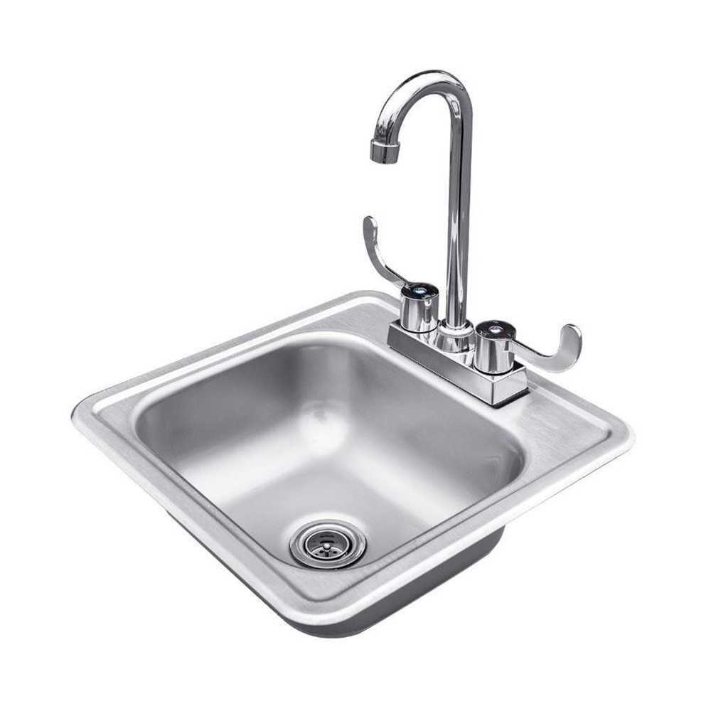 Renaissance Cooking Systems - 15"x15" Stainless Steel Sink & Faucet - RSNK1