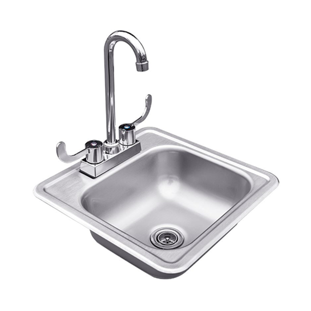 Renaissance Cooking Systems - 15"x15" Stainless Steel Sink & Faucet - RSNK1