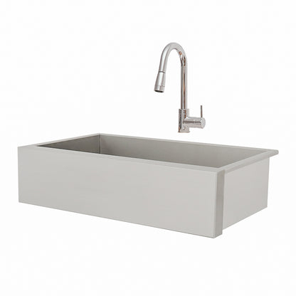 Renaissance Cooking Systems - 32" Outdoor Rated Farmhouse Sink, incl Faucet/Drain - RSNK3