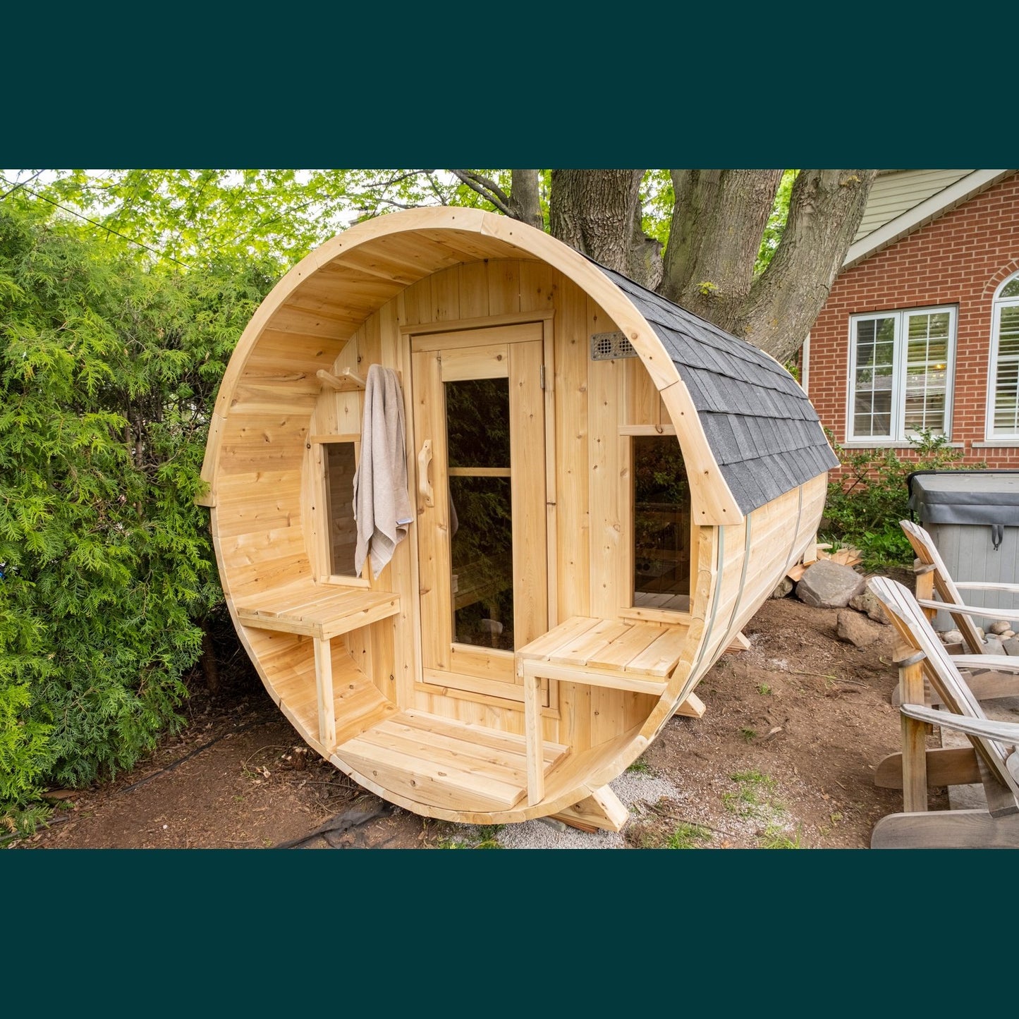 Dundalk Leisurecraft Canadian Timber - Tranquility Barrel Sauna CTC2345W