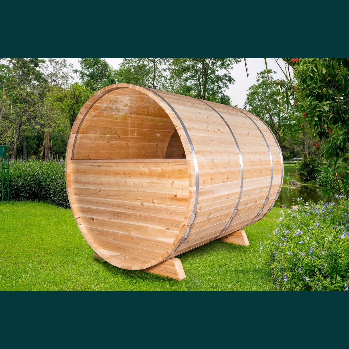 Dundalk Leisurecraft Canadian Timber - Serenity MP Barrel Sauna CTC2245MP