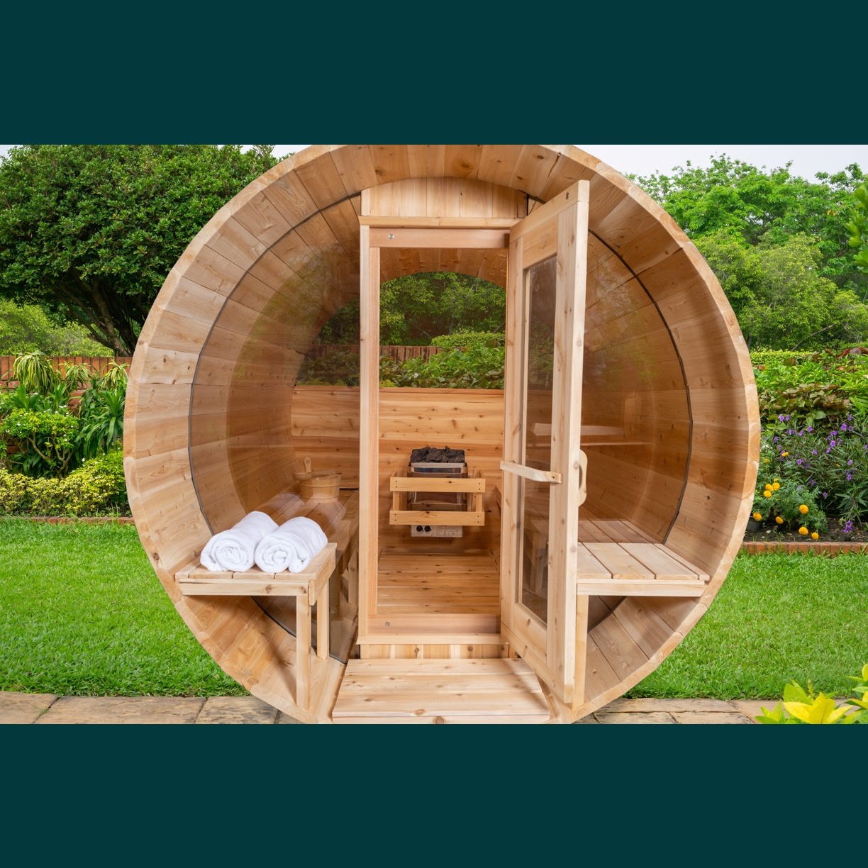 Dundalk Leisurecraft Canadian Timber - Serenity MP Barrel Sauna CTC2245MP